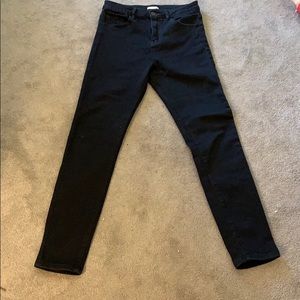 Black high waisted jeans